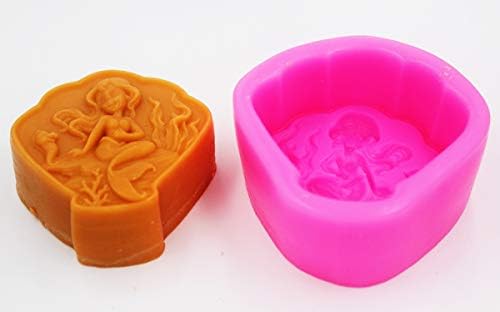 תבניות סבון סבון בתולת ים לונגזנג S220 אמנות מלאכה סיליקון סבון סבון עובש מלאכה