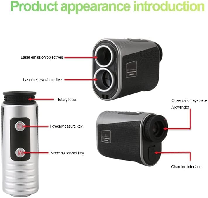 Llly Golf Laser Range Finder Series Laser Mater Meter Telescope Laser Rangefinder 6x Monocular