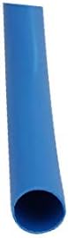 X-DREE 15 ממ אורך 3 ממ דיא. חום פוליולפין צינור מתכווץ כחול לתיקון תיל (Tubo TrucoreStringibile בפוליולפינה Blu da 3 mm con amerro interno da 3 mm לכל la riparazione di fili metall
