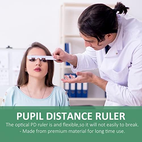 TOFFICU 10 יחידות עין עיניים עיניים עיניים עיניים מפלסטיק סרגל PD אופטי של תלמיד מרחק משקפיים משקפיים משקפיים