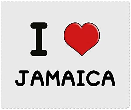 Azeeda 2 x 'אני אוהב ג'מייקה' עדשה מיקרו -סיבי/משקפיים מטליות ניקוי