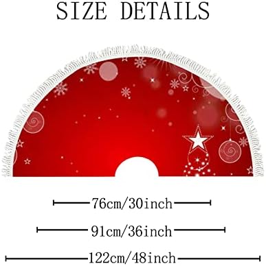 חצאית עץ חג המולד גדולה איור עץ חג המולד איור 48 אינץ