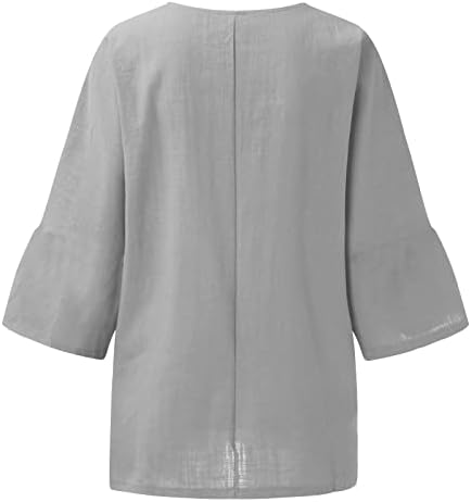 חולצת פשתן כותנה של פסחא לנשים גמדים חמודים טיזים גרפיים רופפים בכושר שרוול קצר צוואר צוואר צוואר