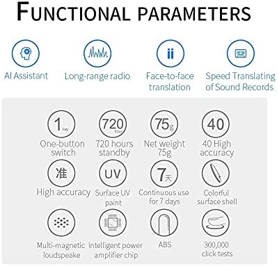 לוקאו ק1 גלובל נייד חכם קול מתרגם בזמן אמת 42 שפות עוזר טקסט מדויק תרגום שפה המניה