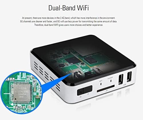 Genianech Android Smart Box, HDMI-in שילוט דיגיטלי נגן מדיה, Mini PC WiFi Bluetooth Player לתעשייה/מסחרית, APC390R
